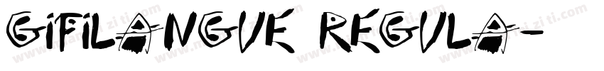 GifiLangue Regula字体转换